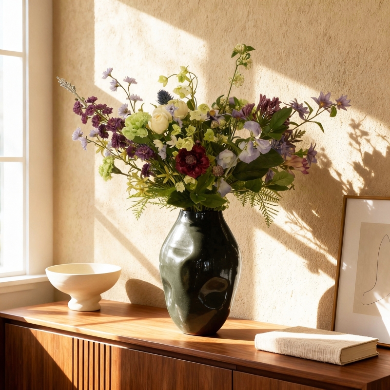 Bouquet d'arte Violet Bucharest 70cm