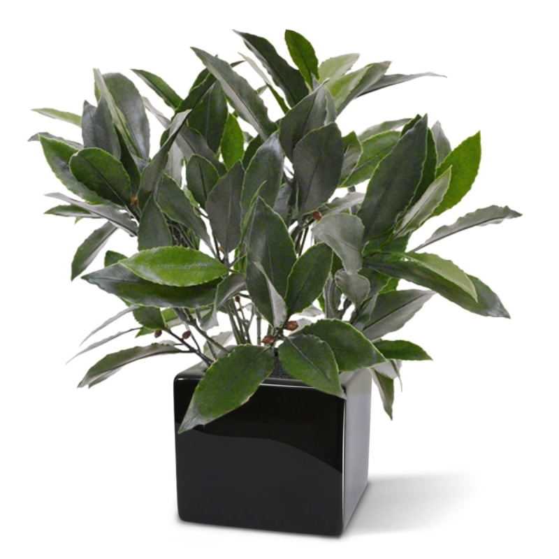 Pianta artificiale di alloro da 35 cm - resistente ai raggi UV