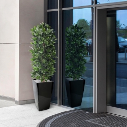 Pianta artificiale a colonna di alloro 125 cm - resistente ai raggi UV