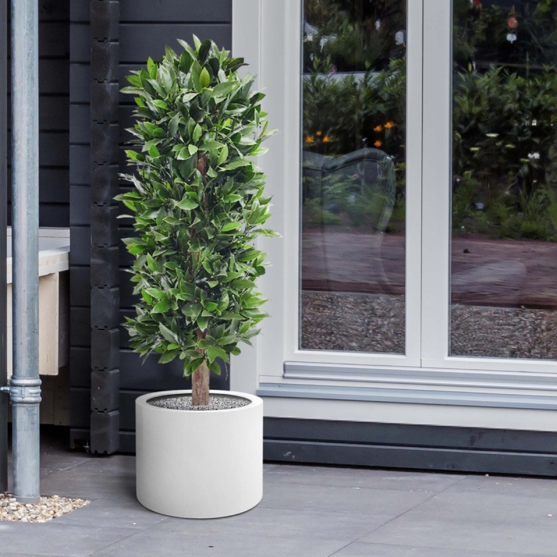 Pianta artificiale a colonna di alloro 125 cm - resistente ai raggi UV