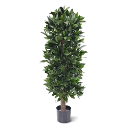 Pianta artificiale a colonna di alloro 125 cm - resistente ai raggi UV