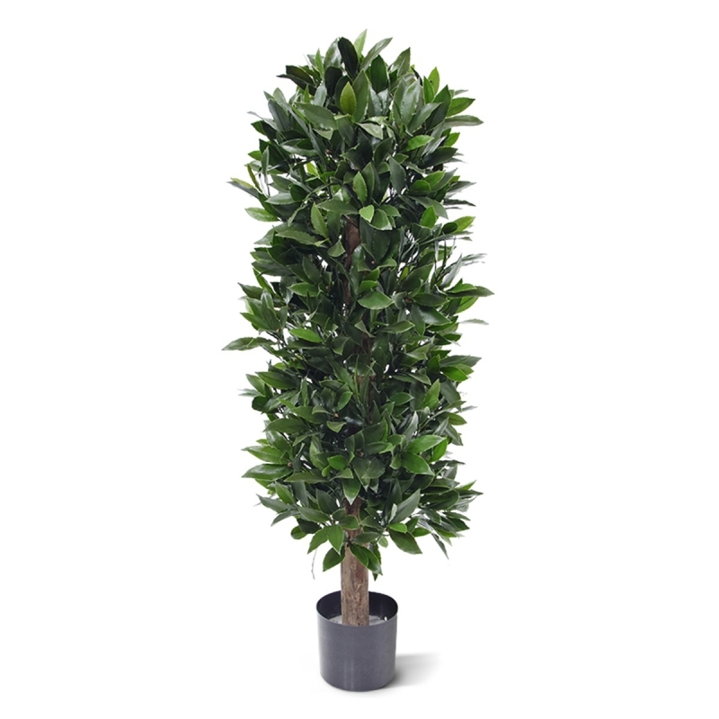 Pianta artificiale a colonna di alloro 125 cm - resistente ai raggi UV