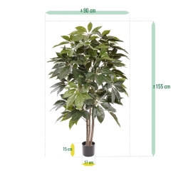 Albero artificiale Scheflera Amate 150 cm