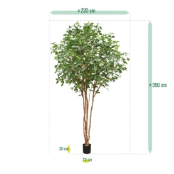Albero artificiale di faggio comune deluxe 350 cm ignifugo