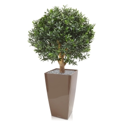Pianta artificiale a bulbo di Ilex 55 cm - resistente ai raggi UV