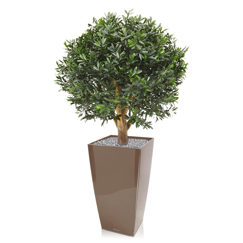 Pianta artificiale a bulbo di Ilex 55 cm - resistente ai raggi UV