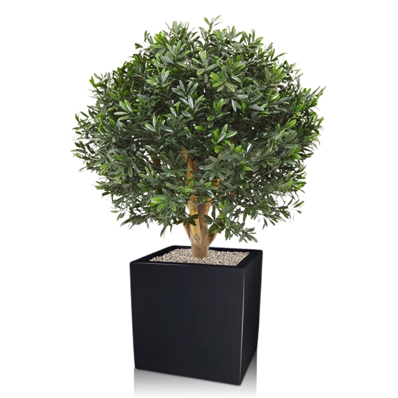 Pianta artificiale a bulbo di Ilex 55 cm - resistente ai raggi UV