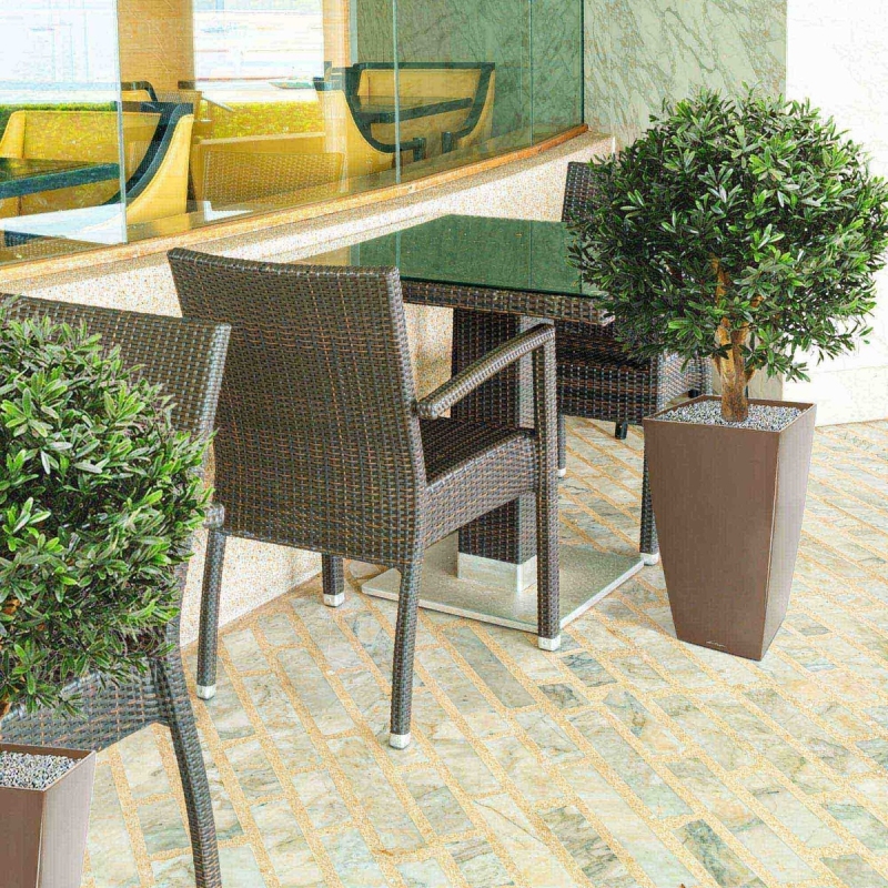 Pianta artificiale a bulbo di Ilex 55 cm - resistente ai raggi UV