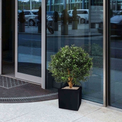 Pianta artificiale a bulbo di Ilex 55 cm - resistente ai raggi UV