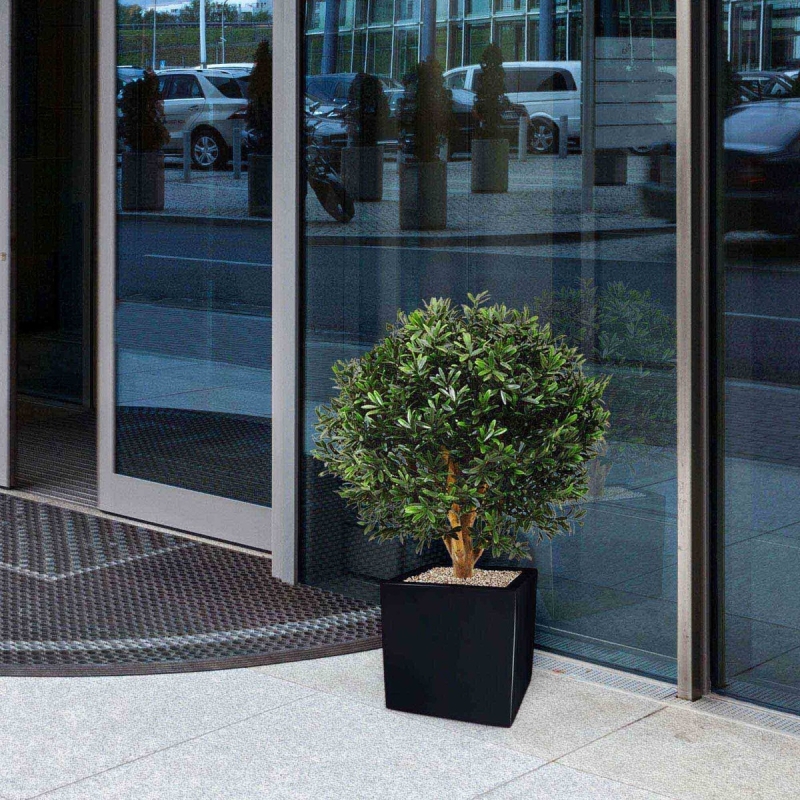 Pianta artificiale a bulbo di Ilex 55 cm - resistente ai raggi UV