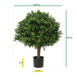 Bosso bulbo deluxe pianta artificiale 40 cm