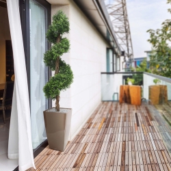 Bosso pianta artificiale a spirale deluxe 170 cm - resistente ai raggi UV