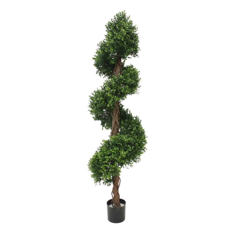 Bosso pianta artificiale a spirale deluxe 170 cm - resistente ai raggi UV
