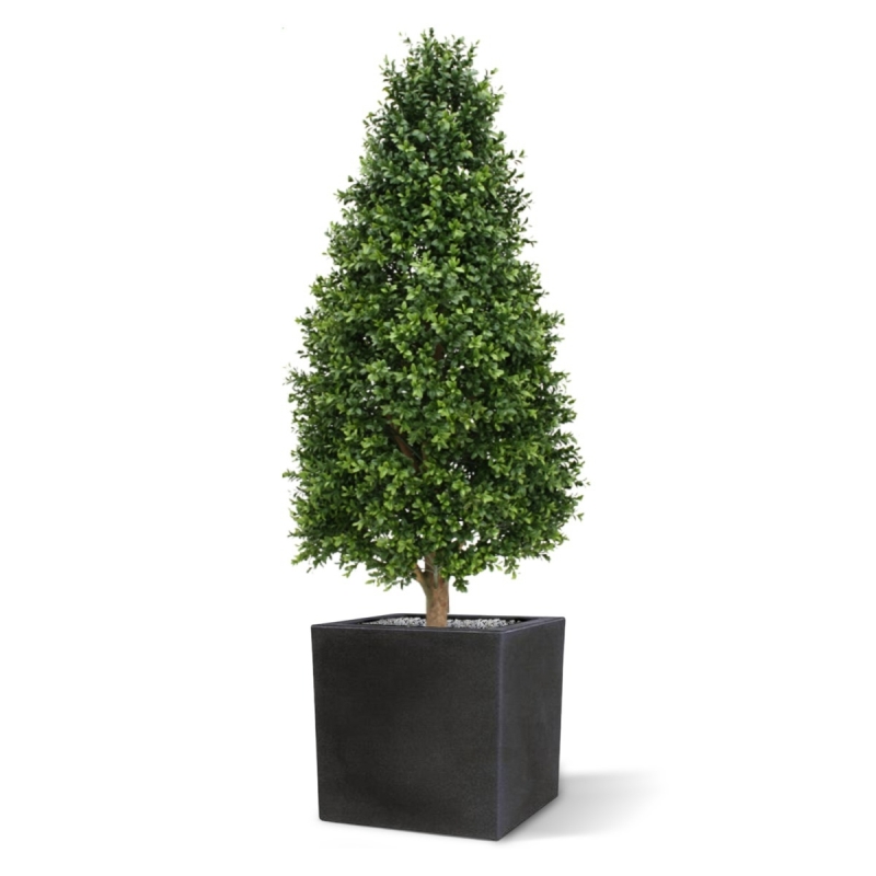 Pianta artificiale a torre di Buxus 140 cm - resistente ai raggi UV
