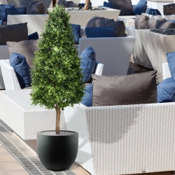 Pianta artificiale a torre di Buxus 140 cm - resistente ai raggi UV