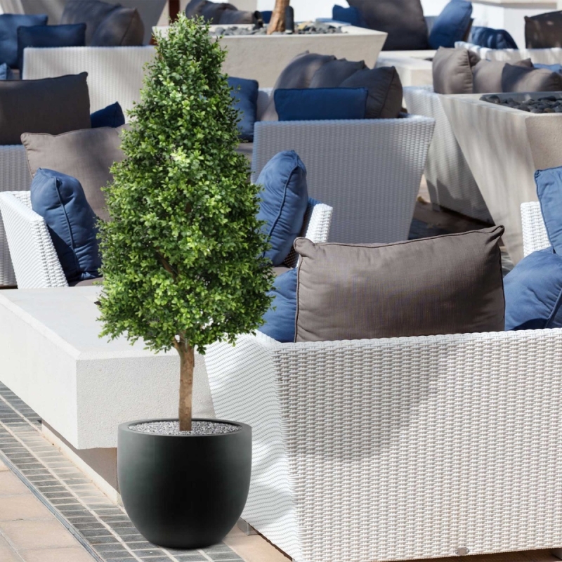 Pianta artificiale a torre di Buxus 140 cm - resistente ai raggi UV