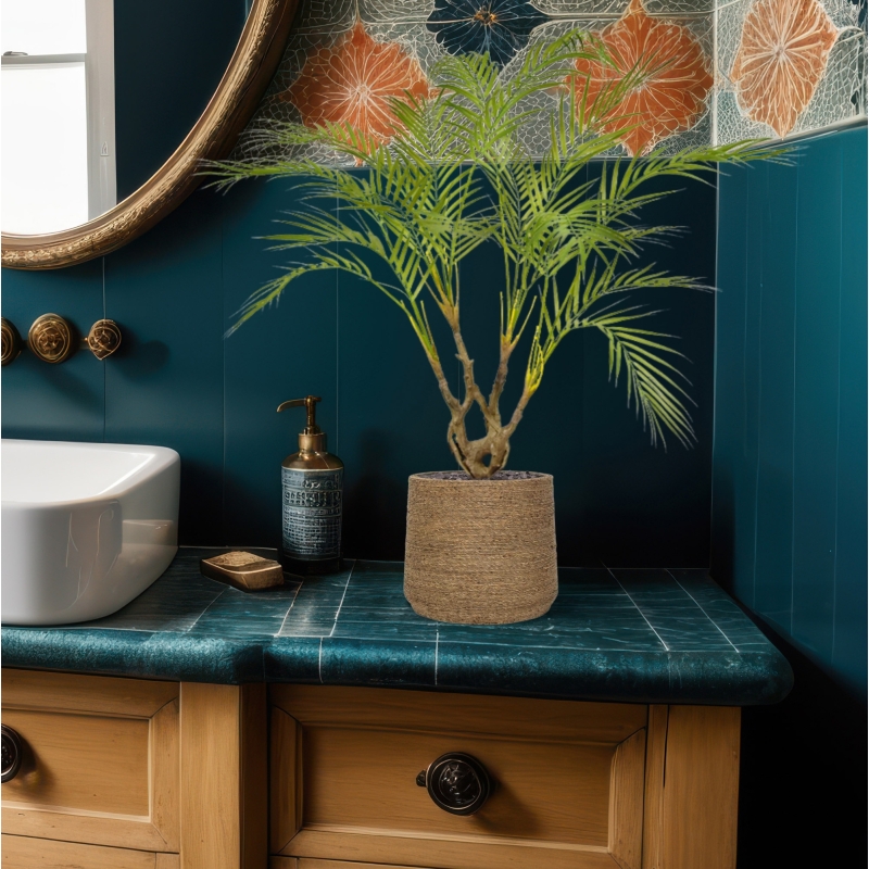 Palma artificiale Areca 90 cm in vaso