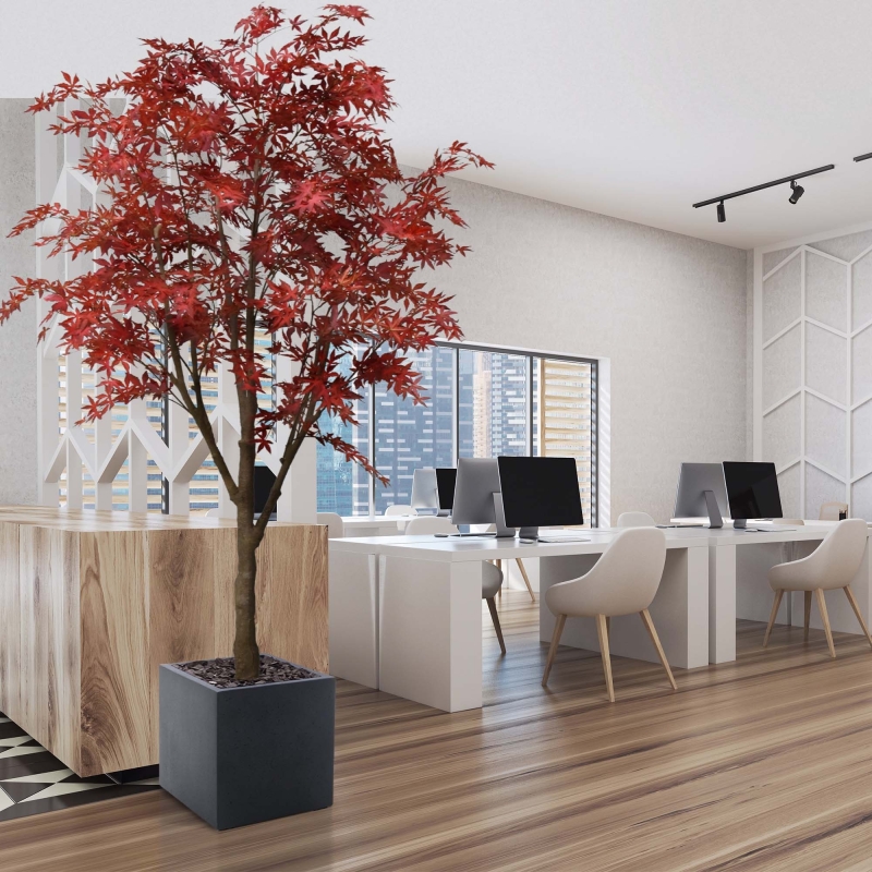 Albero artificiale Acer 280 cm - bordeaux
