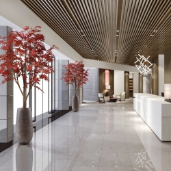 Albero artificiale Acer 280 cm - bordeaux