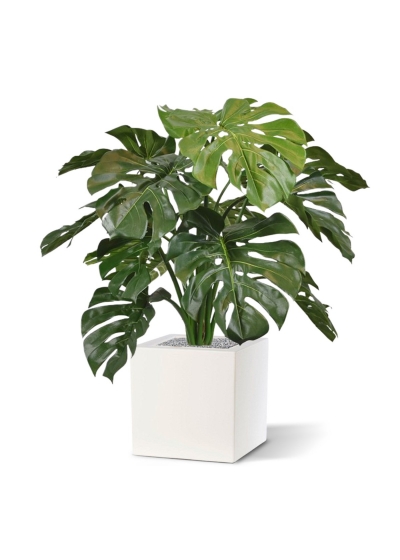 Bouquet artificiale di Monstera deluxe 75 cm ignifugo