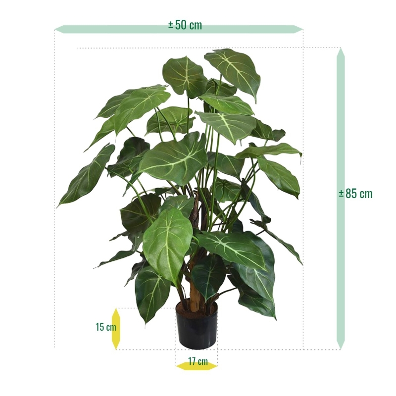 Syngonium deluxe pianta artificiale 85 cm