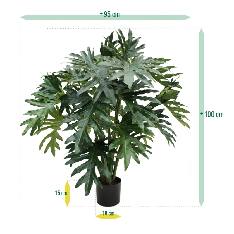 Pianta artificiale Philo Selloum 100 cm