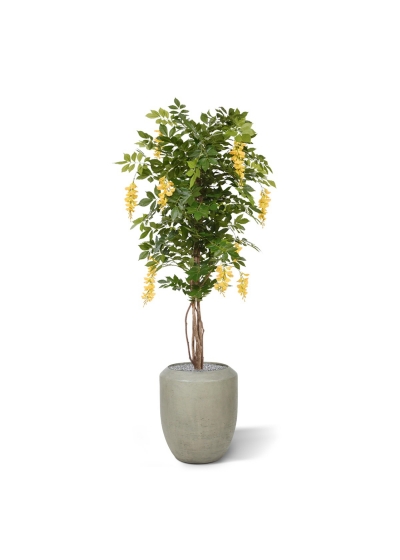 Albero artificiale di glicine 150 cm giallo