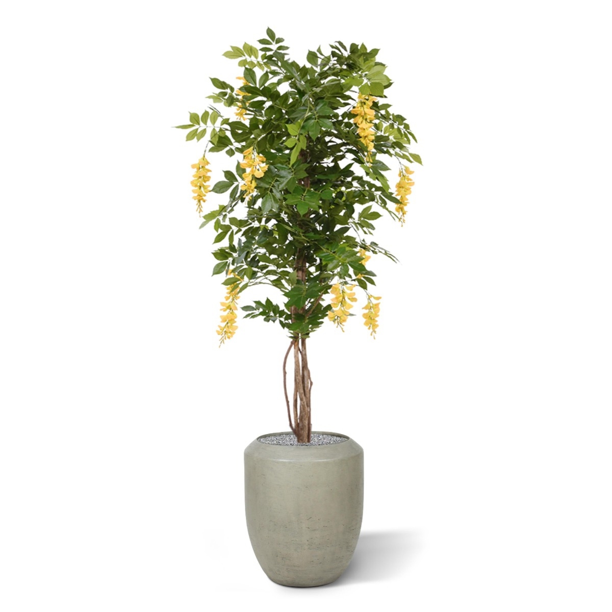 Albero artificiale di glicine 150 cm giallo