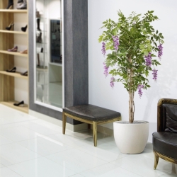 Albero artificiale di glicine 150 cm lilla