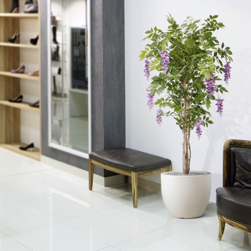 Albero artificiale di glicine 150 cm lilla