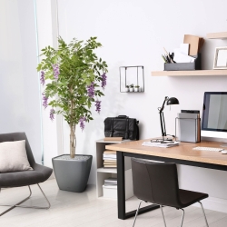 Albero artificiale di glicine 150 cm lilla