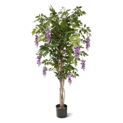 Albero artificiale di glicine 150 cm lilla