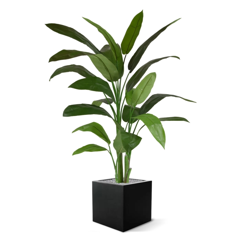 Heleconia artificiale verde 170 cm in vaso