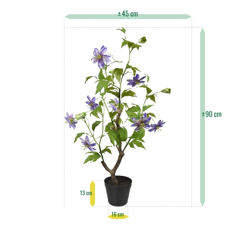 Fiore artificiale Passion 90cm - lilla