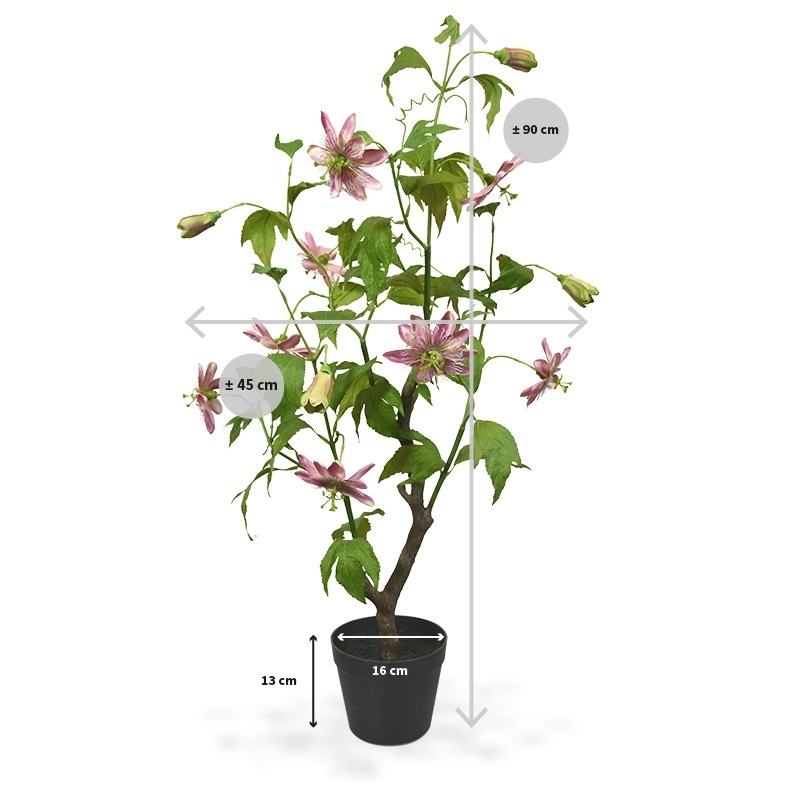 Fiore artificiale Passion 90cm - rosa