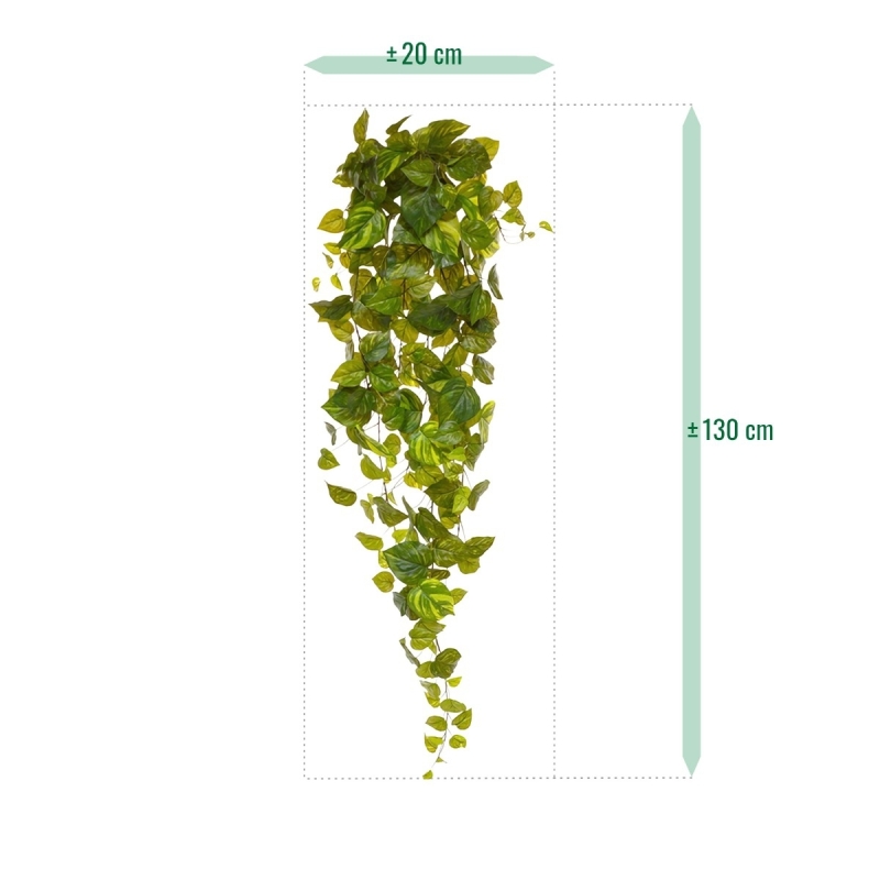Pothos artificiale sospeso 130 cm varigato