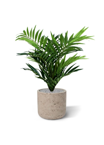 Palma artificiale da salotto 50 cm in vaso da 12 cm