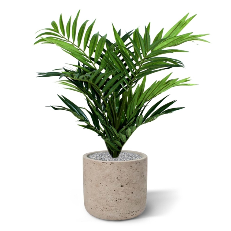 Palma artificiale da salotto 50 cm in vaso da 12 cm