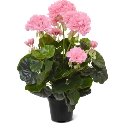 Geranio artificiale 40 cm - rosa