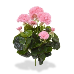 Geranio artificiale 40 cm - rosa