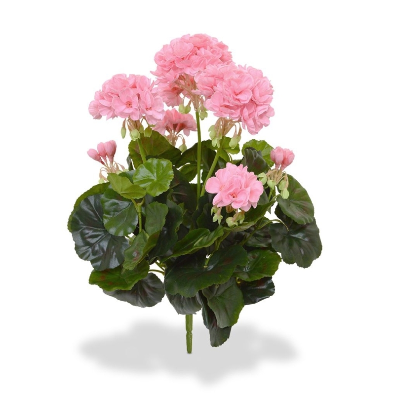 Geranio artificiale 40 cm - rosa