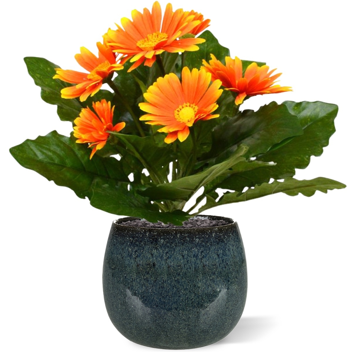 Bouquet artificiale di Gerbera 30 cm arancione