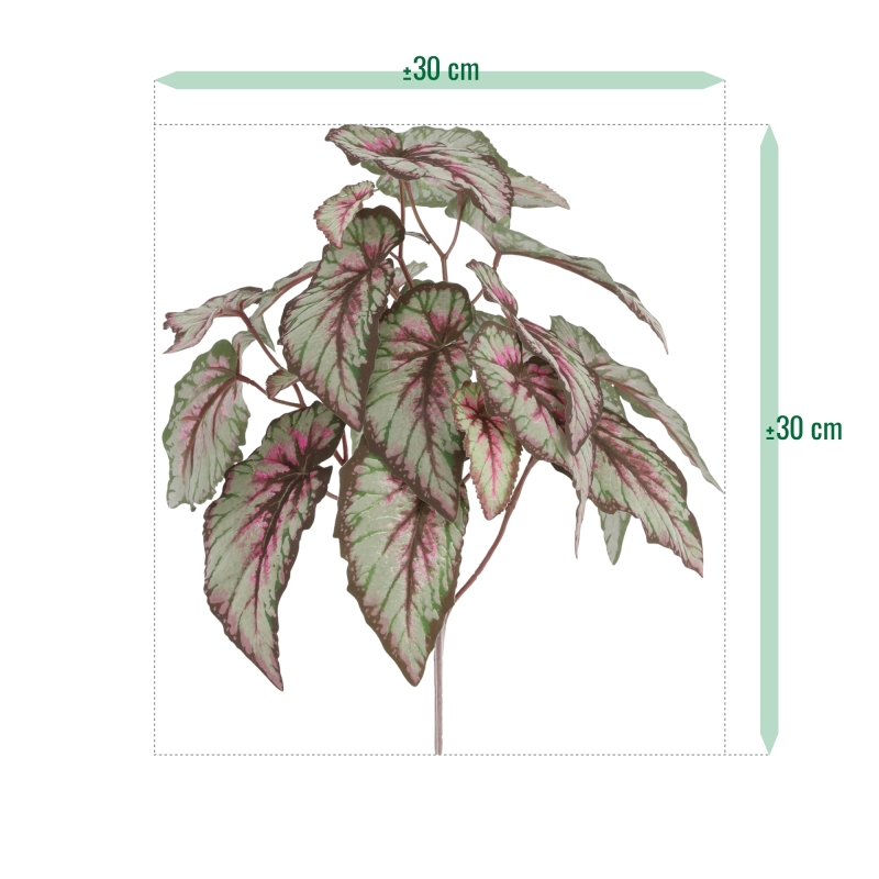 Cespuglio di Begonia Artificiale 33cm