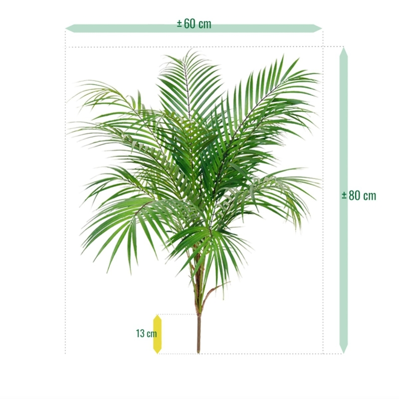 Bouquet artificiale di palme Areca 80 cm
