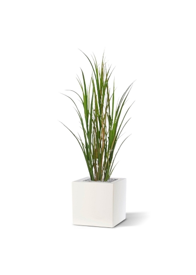 Pianta di canna artificiale deluxe 120 cm - verde - resistente ai raggi UV