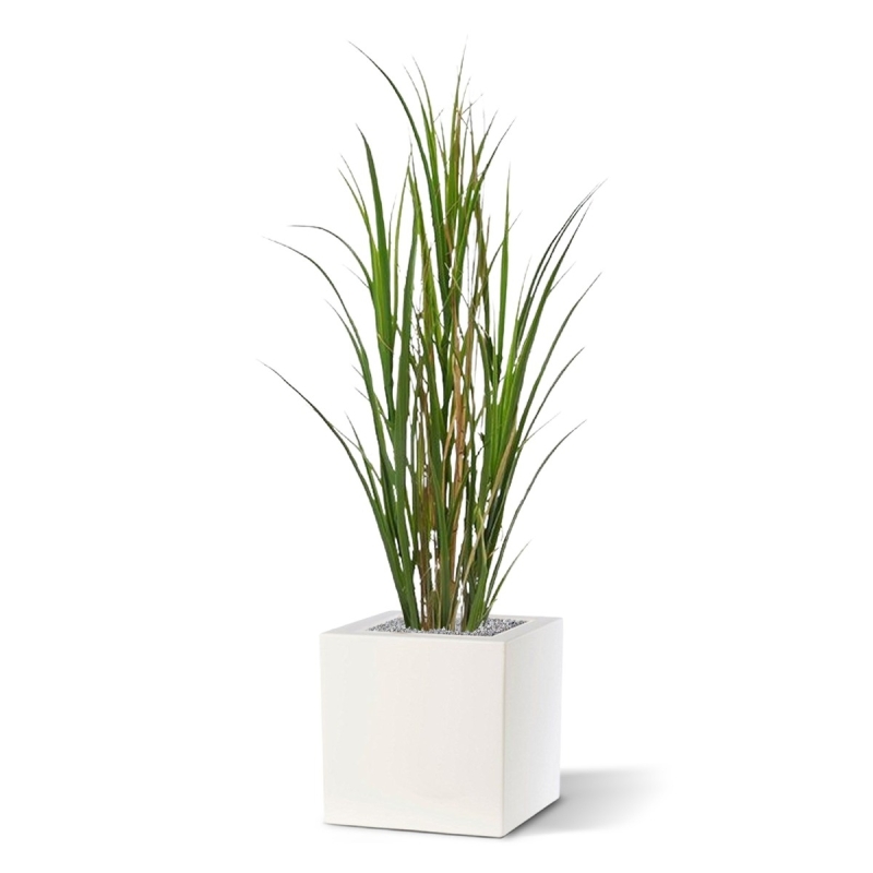 Pianta di canna artificiale deluxe 120 cm - verde - resistente ai raggi UV