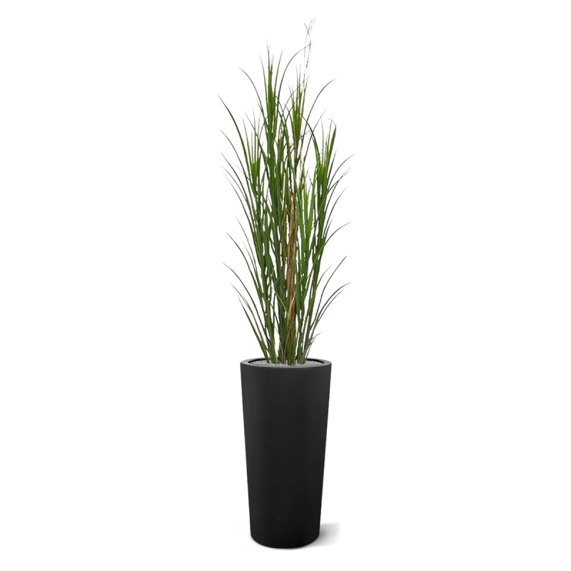 Pianta di erba artificiale Reed deluxe 165 cm - verde - resistente ai raggi UV