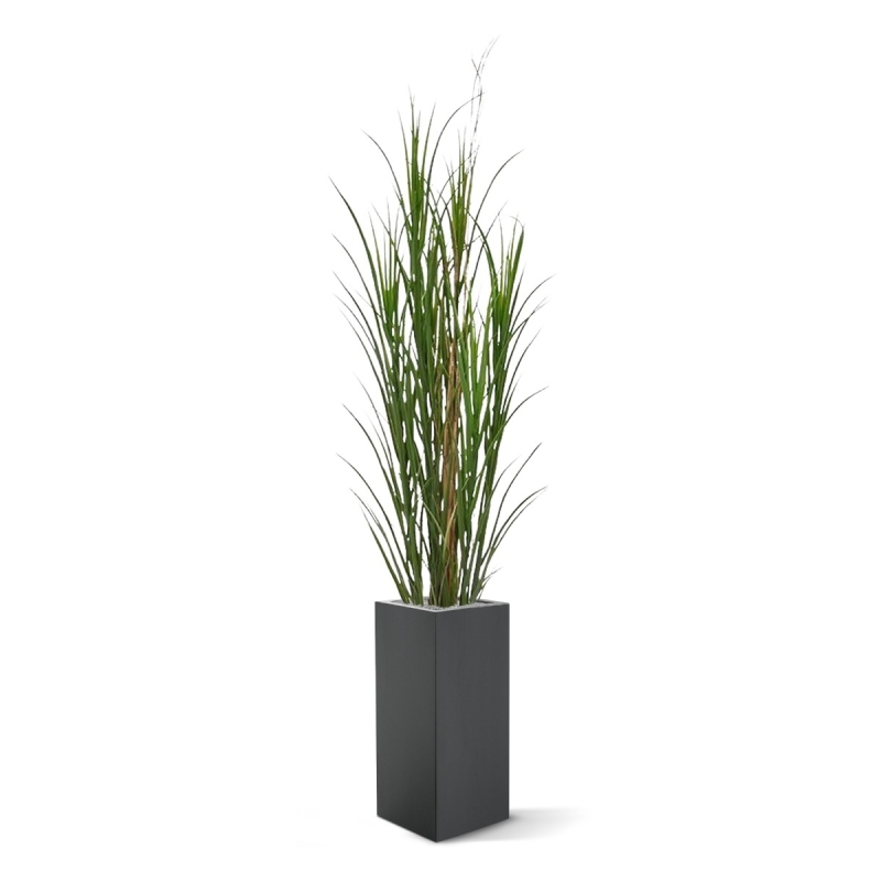 Pianta di erba artificiale Reed deluxe 165 cm - verde - resistente ai raggi UV