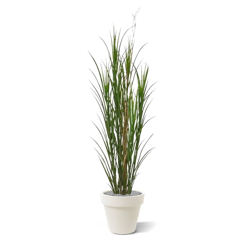 Pianta di erba artificiale Reed deluxe 165 cm - verde - resistente ai raggi UV
