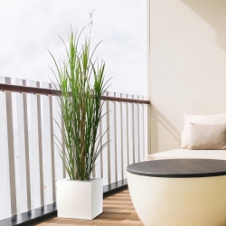 Pianta di erba artificiale Reed deluxe 165 cm - verde - resistente ai raggi UV